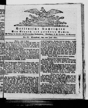 Berlinische Nachrichten von Staats- und gelehrten Sachen vom 02.06.1821