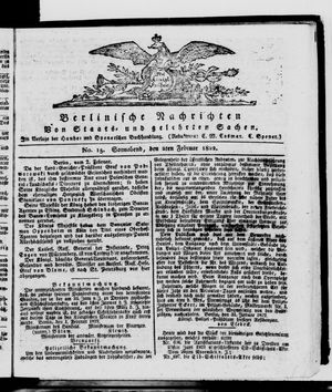 Berlinische Nachrichten von Staats- und gelehrten Sachen on Feb 2, 1822