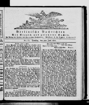 Berlinische Nachrichten von Staats- und gelehrten Sachen vom 04.06.1822