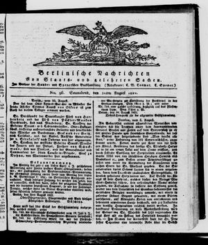 Berlinische Nachrichten von Staats- und gelehrten Sachen vom 10.08.1822