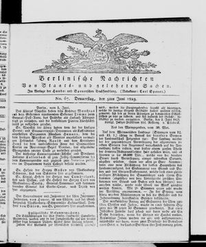 Berlinische Nachrichten von Staats- und gelehrten Sachen vom 05.06.1823