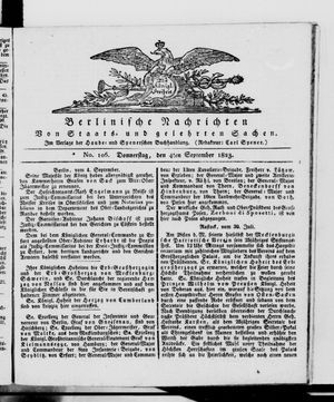 Berlinische Nachrichten von Staats- und gelehrten Sachen vom 04.09.1823