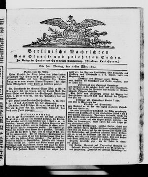 Berlinische Nachrichten von Staats- und gelehrten Sachen vom 22.03.1824