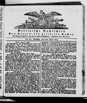 Berlinische Nachrichten von Staats- und gelehrten Sachen vom 06.04.1824