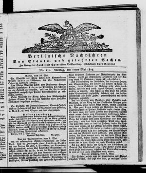 Berlinische Nachrichten von Staats- und gelehrten Sachen vom 10.05.1824