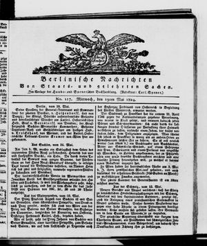 Berlinische Nachrichten von Staats- und gelehrten Sachen vom 19.05.1824