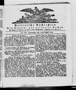 Berlinische Nachrichten von Staats- und gelehrten Sachen vom 12.08.1824