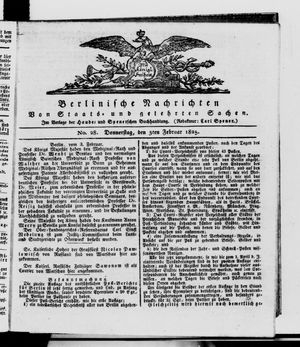 Berlinische Nachrichten von Staats- und gelehrten Sachen vom 03.02.1825