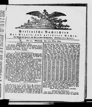 Berlinische Nachrichten von Staats- und gelehrten Sachen vom 09.03.1825
