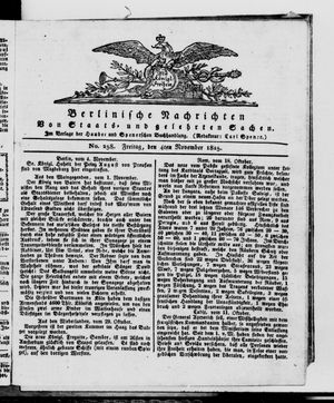 Berlinische Nachrichten von Staats- und gelehrten Sachen vom 04.11.1825