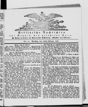 Berlinische Nachrichten von Staats- und gelehrten Sachen vom 28.02.1826