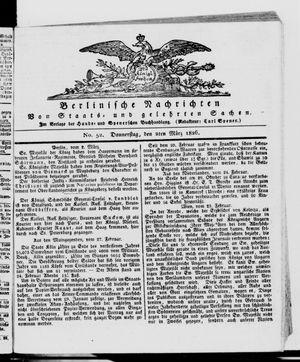 Berlinische Nachrichten von Staats- und gelehrten Sachen vom 02.03.1826