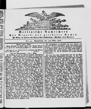 Berlinische Nachrichten von Staats- und gelehrten Sachen vom 04.03.1826