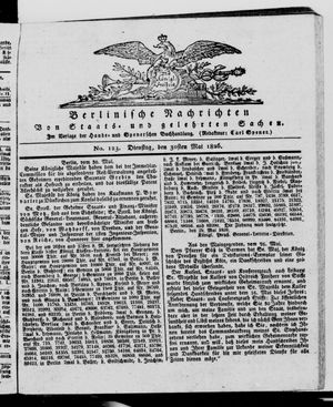 Berlinische Nachrichten von Staats- und gelehrten Sachen vom 30.05.1826