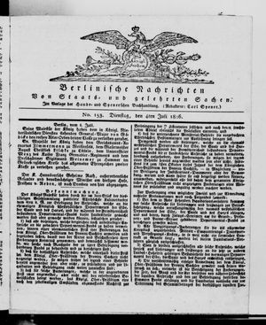 Berlinische Nachrichten von Staats- und gelehrten Sachen vom 04.07.1826
