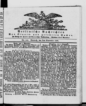 Berlinische Nachrichten von Staats- und gelehrten Sachen vom 06.09.1826