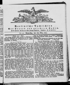 Berlinische Nachrichten von Staats- und gelehrten Sachen vom 01.03.1827