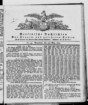 Berlinische Nachrichten von Staats- und gelehrten Sachen vom 03.03.1827