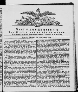 Berlinische Nachrichten von Staats- und gelehrten Sachen vom 12.03.1827