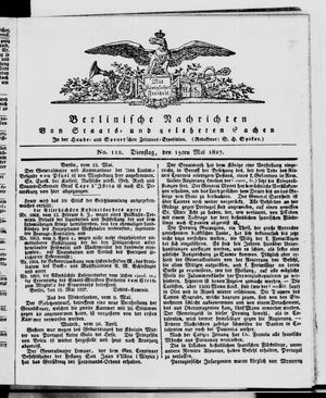 Berlinische Nachrichten von Staats- und gelehrten Sachen vom 15.05.1827