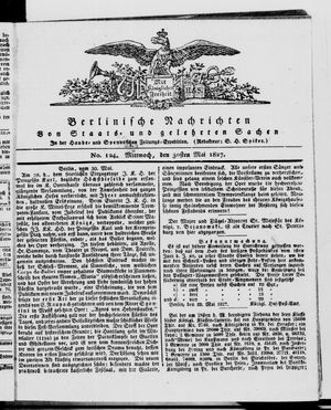 Berlinische Nachrichten von Staats- und gelehrten Sachen vom 30.05.1827