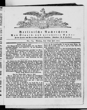 Berlinische Nachrichten von Staats- und gelehrten Sachen vom 16.07.1827