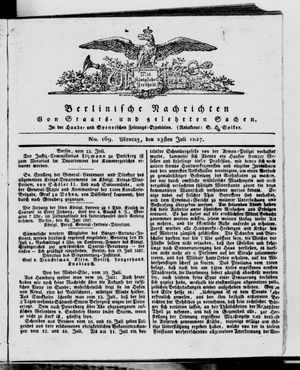 Berlinische Nachrichten von Staats- und gelehrten Sachen vom 23.07.1827