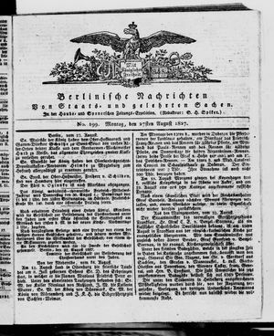 Berlinische Nachrichten von Staats- und gelehrten Sachen vom 27.08.1827