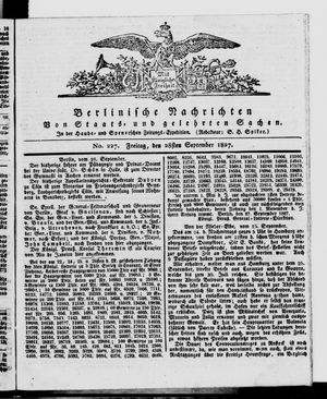 Berlinische Nachrichten von Staats- und gelehrten Sachen vom 28.09.1827