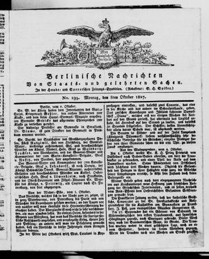 Berlinische Nachrichten von Staats- und gelehrten Sachen vom 08.10.1827