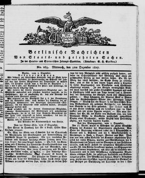 Berlinische Nachrichten von Staats- und gelehrten Sachen vom 05.12.1827