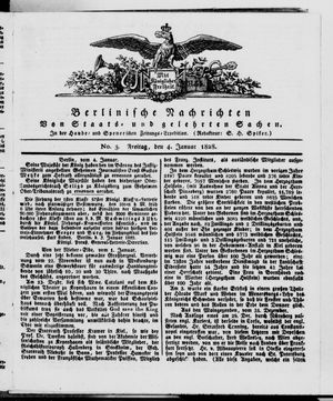Berlinische Nachrichten von Staats- und gelehrten Sachen vom 04.01.1828