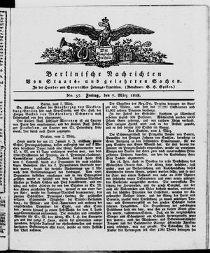 Berlinische Nachrichten von Staats- und gelehrten Sachen vom 07.03.1828