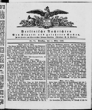 Berlinische Nachrichten von Staats- und gelehrten Sachen vom 11.03.1828