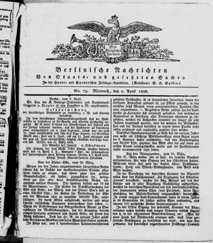 Berlinische Nachrichten von Staats- und gelehrten Sachen vom 02.04.1828