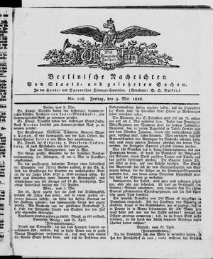 Berlinische Nachrichten von Staats- und gelehrten Sachen vom 09.05.1828
