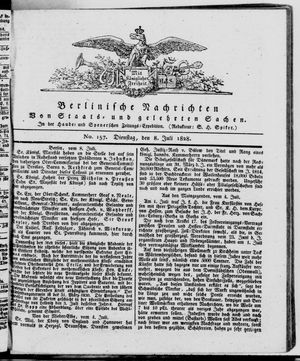 Berlinische Nachrichten von Staats- und gelehrten Sachen vom 08.07.1828