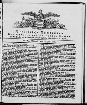Berlinische Nachrichten von Staats- und gelehrten Sachen vom 16.07.1828