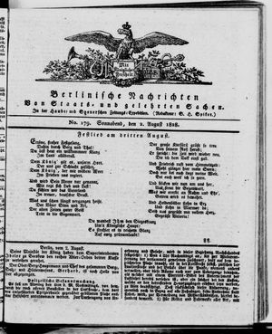 Berlinische Nachrichten von Staats- und gelehrten Sachen vom 02.08.1828