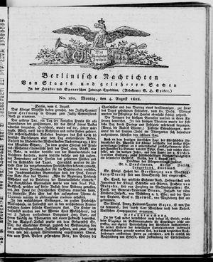 Berlinische Nachrichten von Staats- und gelehrten Sachen vom 04.08.1828