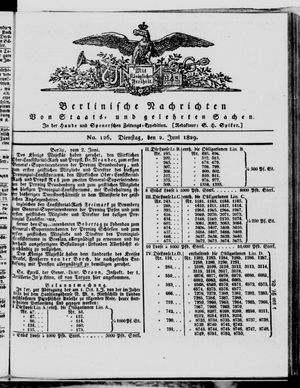 Berlinische Nachrichten von Staats- und gelehrten Sachen vom 02.06.1829