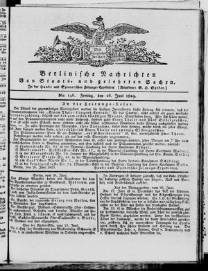 Berlinische Nachrichten von Staats- und gelehrten Sachen vom 26.06.1829