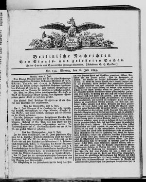 Berlinische Nachrichten von Staats- und gelehrten Sachen vom 06.07.1829