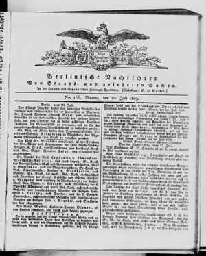 Berlinische Nachrichten von Staats- und gelehrten Sachen vom 20.07.1829