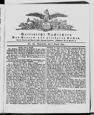 Berlinische Nachrichten von Staats- und gelehrten Sachen vom 08.08.1829