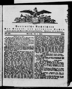 Berlinische Nachrichten von Staats- und gelehrten Sachen on Jun 2, 1830