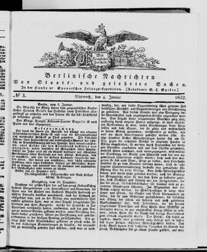 Berlinische Nachrichten von Staats- und gelehrten Sachen vom 04.01.1832