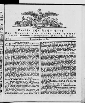 Berlinische Nachrichten von Staats- und gelehrten Sachen vom 15.03.1832