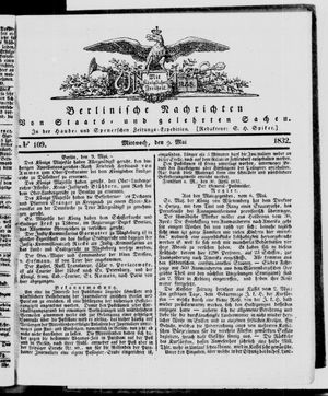 Berlinische Nachrichten von Staats- und gelehrten Sachen vom 09.05.1832