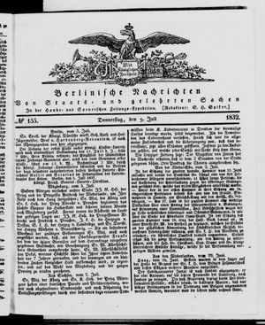 Berlinische Nachrichten von Staats- und gelehrten Sachen vom 05.07.1832